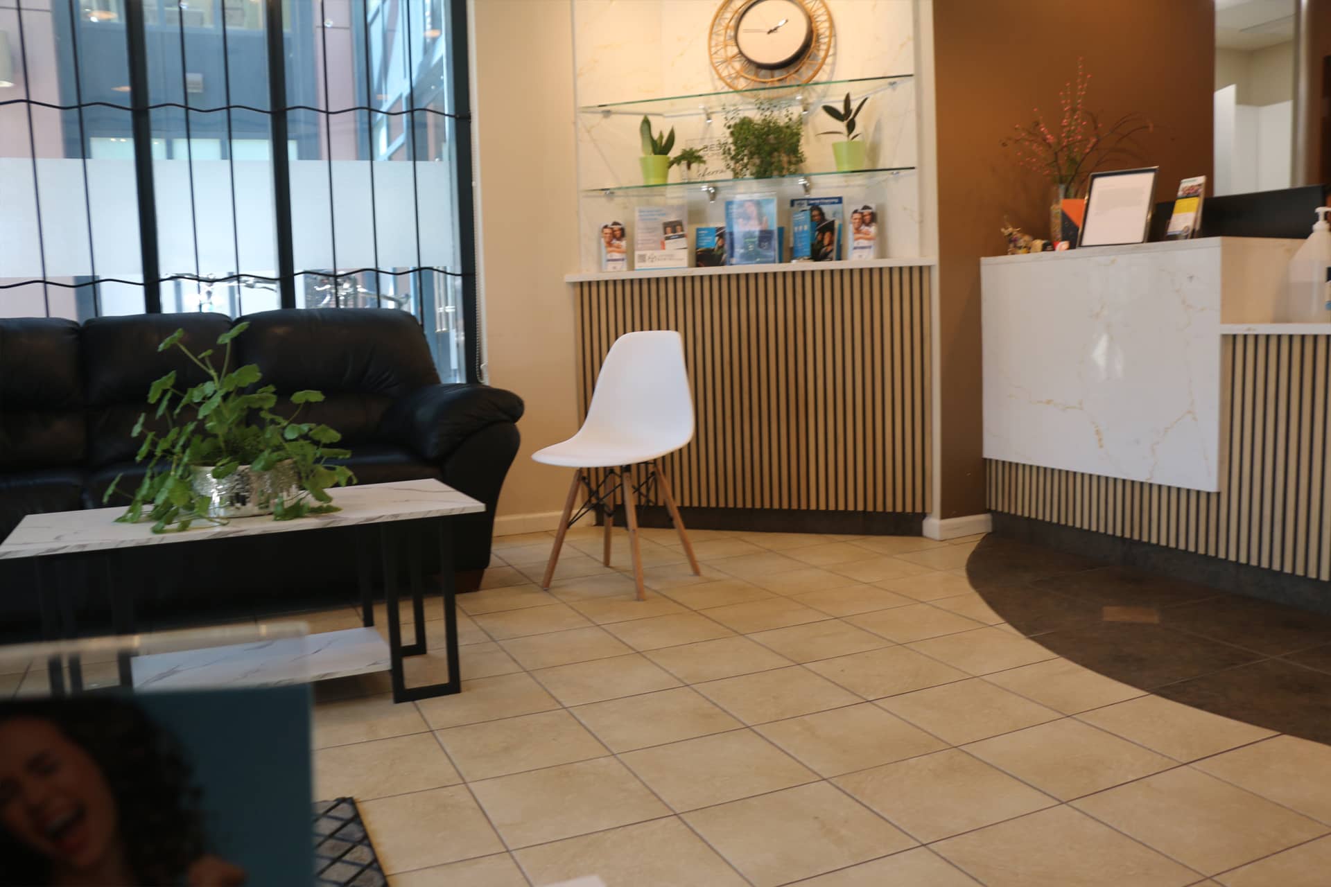 Receptionist area of Lighthouse Dental in Vancouver